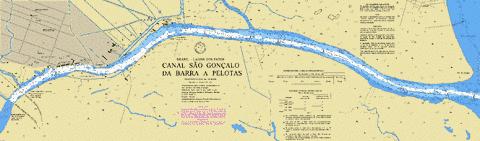 CANAL SAO GONCALO DA BARRA A PELOTAS Marine Chart - Nautical Charts App