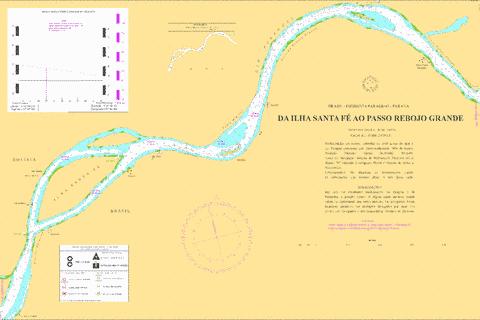 Da Ilha Santa Fe ao Passo Rebojo Grande Marine Chart - Nautical Charts App