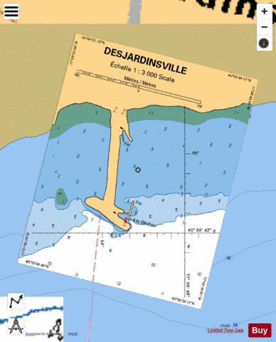 DESJARDINSVILLE Marine Chart - Nautical Charts App