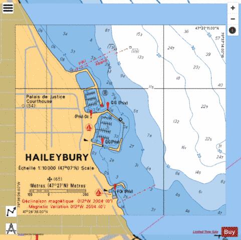 HAILEYBURY Marine Chart - Nautical Charts App