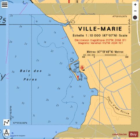 VILLE-MARIE Marine Chart - Nautical Charts App