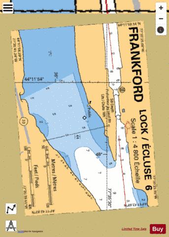 FRANKFORD LOCK / �CLUSE 6 Marine Chart - Nautical Charts App