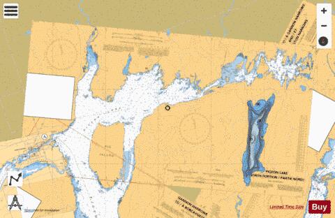 PIGEON LAKE (NORTH PORTION/PARTIE NORD) Marine Chart - Nautical Charts App