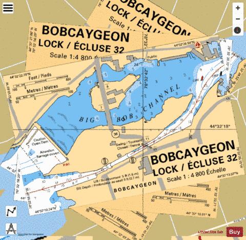 BOBCAYGEON - LOCK/�CLUSE 32 Marine Chart - Nautical Charts App