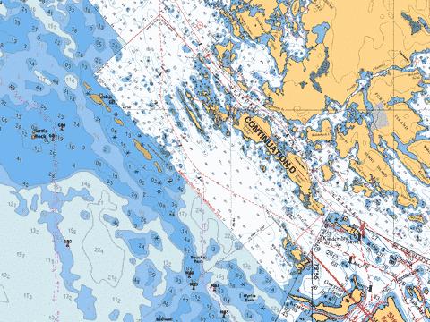 TOMAHAWK ISLAND TO / A TWELVE MILE BAY CONTINUATION D Marine Chart - Nautical Charts App