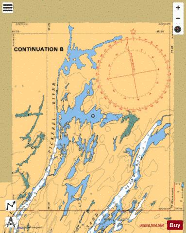 CONTINUATION B Marine Chart - Nautical Charts App