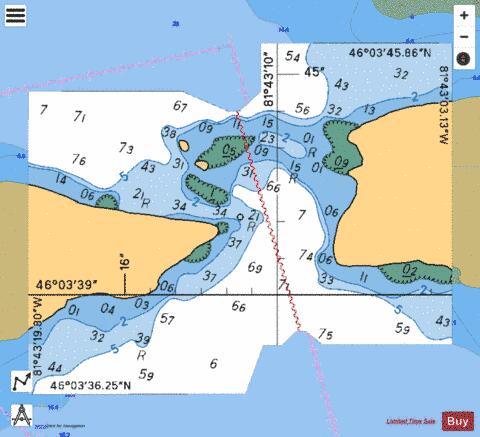 INSET/CARTOUCHE A Marine Chart - Nautical Charts App