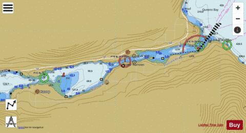 WEST ARM KOOTENAY LAKE PROCTOR LIGHT TO HARROP NARROWS Marine Chart - Nautical Charts App