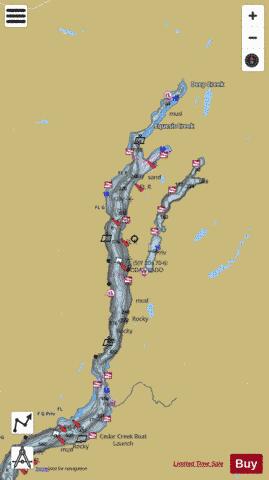 OKANAGAN LAKE - KELOWNA TO/� VERNON  B - C Marine Chart - Nautical Charts App