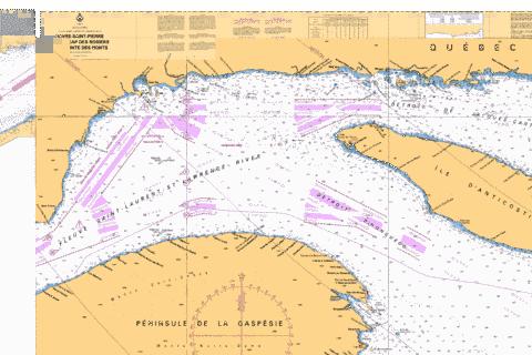 HAVRE-SAINT-PIERRE ET/AND CAP DES ROSIERS A/TO POINTE DES MONTS Marine Chart - Nautical Charts App