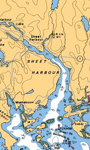 SHEET HARBOUR Marine Chart - Nautical Charts App