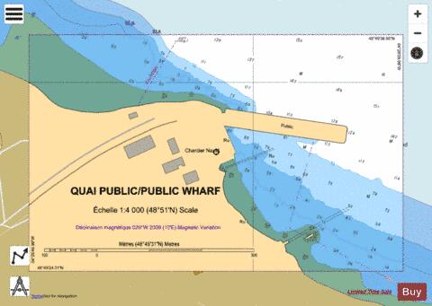 QUAI PUBLIC/PUBLIC WHARF,NU Marine Chart - Nautical Charts App