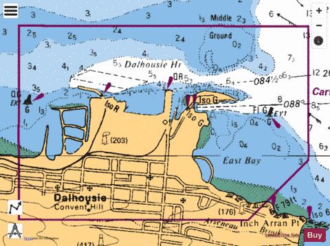 DALHOUSIE HARBOUR Marine Chart - Nautical Charts App