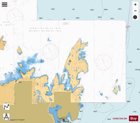 QUIRPON HARBOUR AND APPROACHES /ET LES APPROCHES Marine Chart - Nautical Charts App