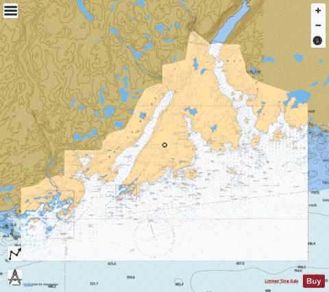GARIA BAY AND/ET LE MOINE BAY Marine Chart - Nautical Charts App