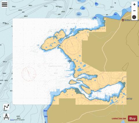 HAWKES BAY \ PORT SAUNDERS\ BACK ARM Marine Chart - Nautical Charts App