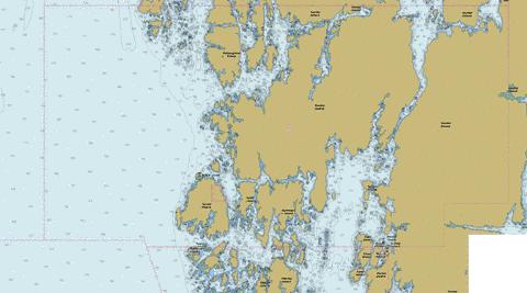 Queens Sound and Approaches\et les approches (Part 2 of 3) Marine Chart - Nautical Charts App
