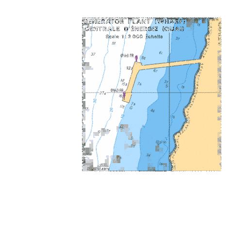 GENERATOR PLANT (WHARF) / CENTRALE D'ENERGIE (QUAI) Marine Chart - Nautical Charts App