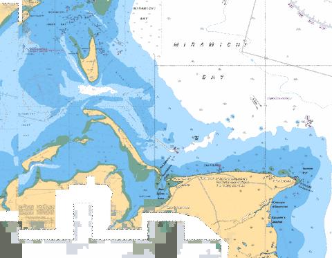 ENTREE A/ENTRANCE TO MIRAMICHI RIVER Marine Chart - Nautical Charts App