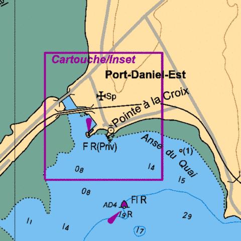 QUAI/WHARF PORT-DANIEL-EST,NU Marine Chart - Nautical Charts App