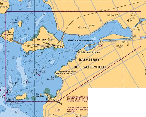 Baie Saint-Francois Marine Chart - Nautical Charts App