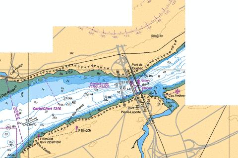 Port de Quebec - Continuation A Marine Chart - Nautical Charts App