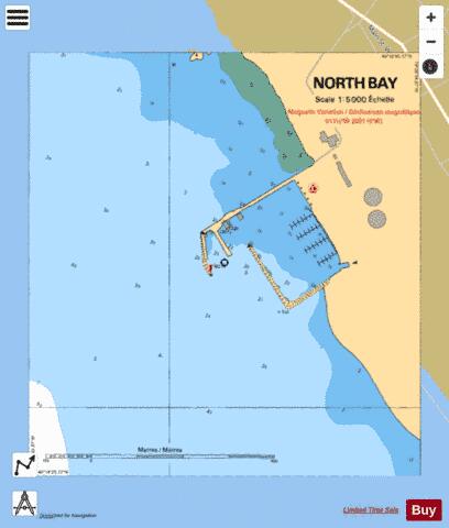 NORTH BAY,NU Marine Chart - Nautical Charts App