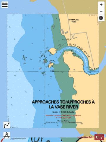 APPROACHES TO / APPROCHES � LA VASE RIVER,NU Marine Chart - Nautical Charts App
