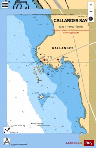 CALLANDER BAY,NU Marine Chart - Nautical Charts App