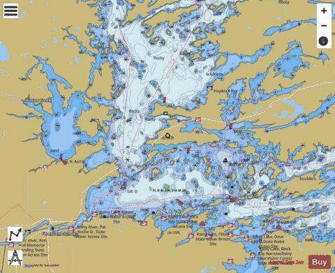 FORT FRANCES TO/À HOSTESS ISLAND AND/ET SANDPOINT ISLAND Marine Chart - Nautical Charts App