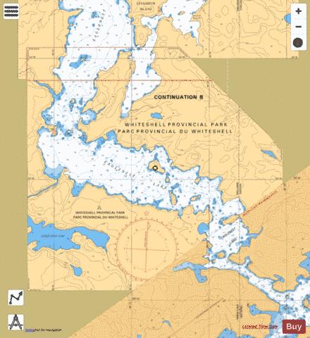 SLAVE LAKE TO/� EAGLENEST LAKE - CONTINUATION B Marine Chart - Nautical Charts App
