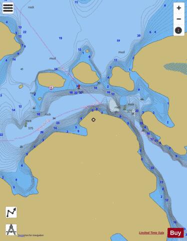 SPLIT ROCK NARROWS Marine Chart - Nautical Charts App