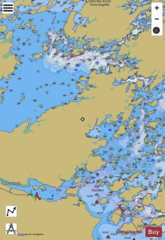STURGEON CHANNEL TO / À BIG NARROWS ISLAND - 1 Marine Chart - Nautical Charts App