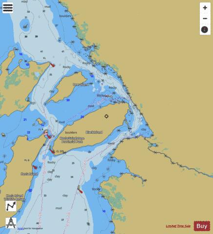 OBSERVATION POINT TO/� GRINDSTONE POINT Marine Chart - Nautical Charts App