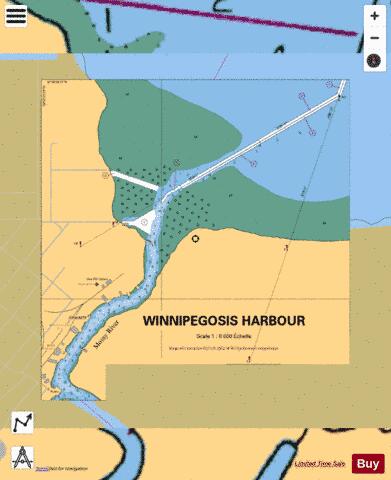 WINNIPEGOSIS HARBOUR Marine Chart - Nautical Charts App