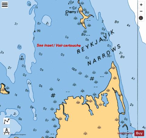 REYKJAVIK NARROWS Marine Chart - Nautical Charts App