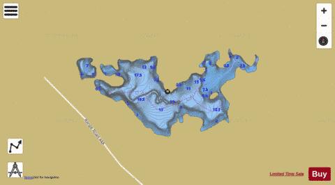 Bullshead Creek Reservoir depth contour Map - i-Boating App