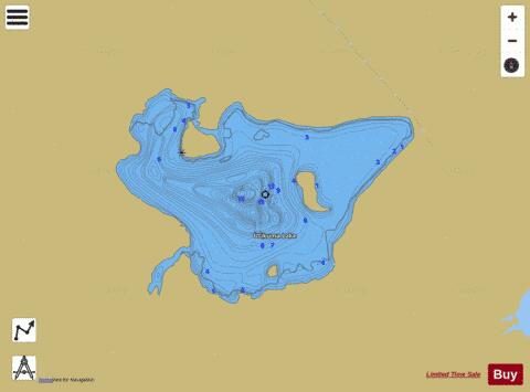 Utikuma Lake depth contour Map - i-Boating App
