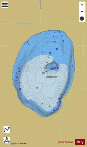 Angling Lake depth contour Map - i-Boating App