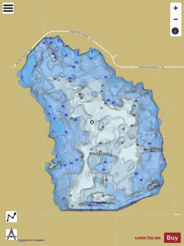 Lake Badger depth contour Map - i-Boating App