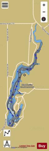 Blood Indian Creek Reservoir depth contour Map - i-Boating App