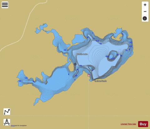Buffalo Lake depth contour Map - i-Boating App
