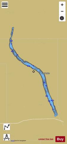 Coal Lake depth contour Map - i-Boating App