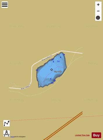 Gap Lake depth contour Map - i-Boating App