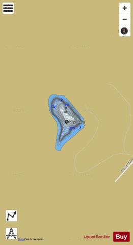 Goldeye Lake depth contour Map - i-Boating App