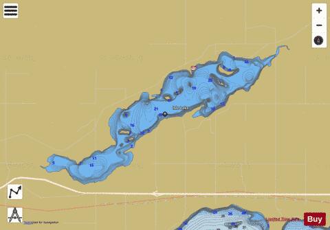 Isle Lake depth contour Map - i-Boating App