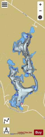 Jarvis Lake depth contour Map - i-Boating App