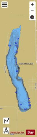 Little Beaver Lake depth contour Map - i-Boating App