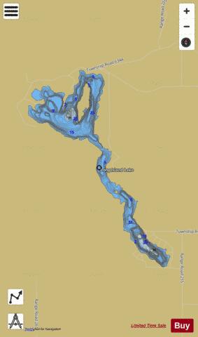 Long Island Lake depth contour Map - i-Boating App