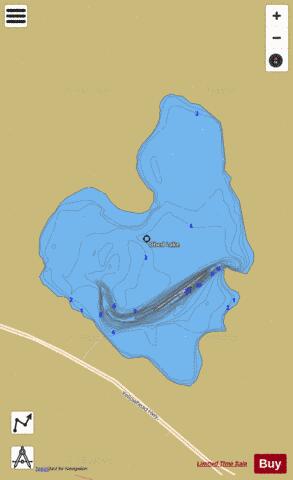 Obed Lake depth contour Map - i-Boating App